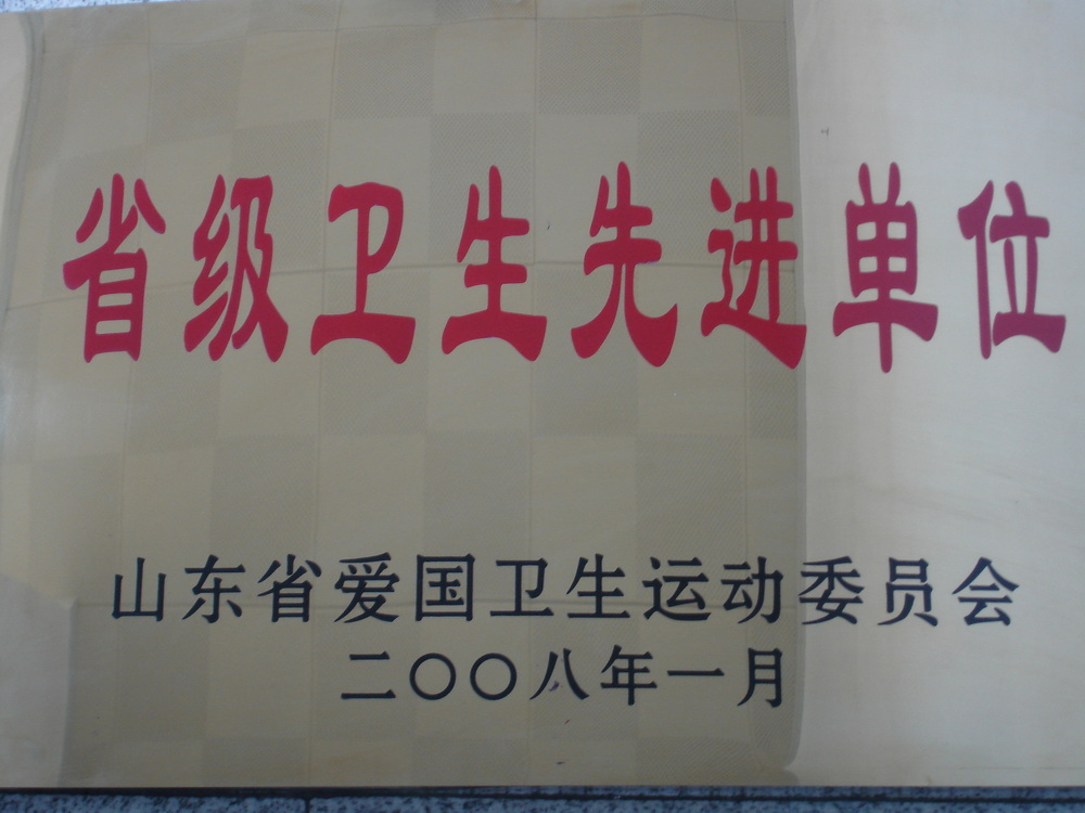 2008年德州局被评为省级卫生先进单位.JPG